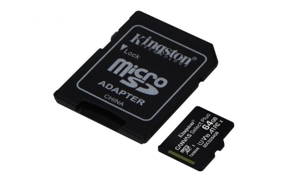 Memoria Flash Kingston Canvas Select Plus, 64GB MicroSDXC UHS-I Clase 10, con Adaptador Memorias Flash Kingston - Image 3