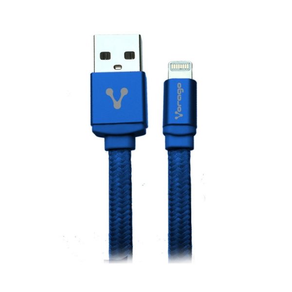 CABLE VORAGO CAB-119 AZUL USB-A PPLE LIGHTNING 1 METRO AZUL BOLSA Cables de Computadora Vorago