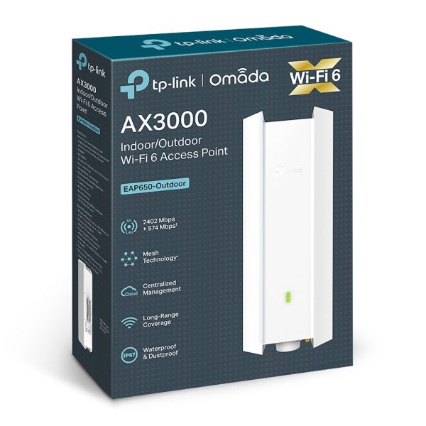 TP-LINK PUNTO DE ACCESO WIFI 6 PARA INTERIORES/EXTERIORES AX3000 Red Inalámbrica Tp-link