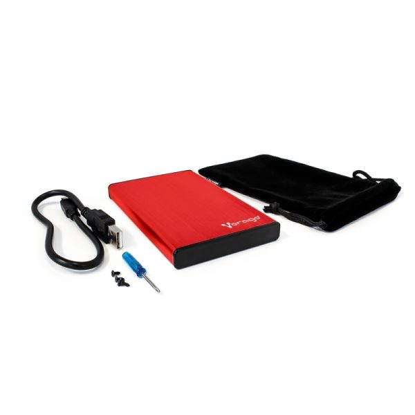 ENCLOSURE VORAGO HDD-201 ROJO D D 2.5 SATA USB 3.0 Discos Duros Vorago - Image 2