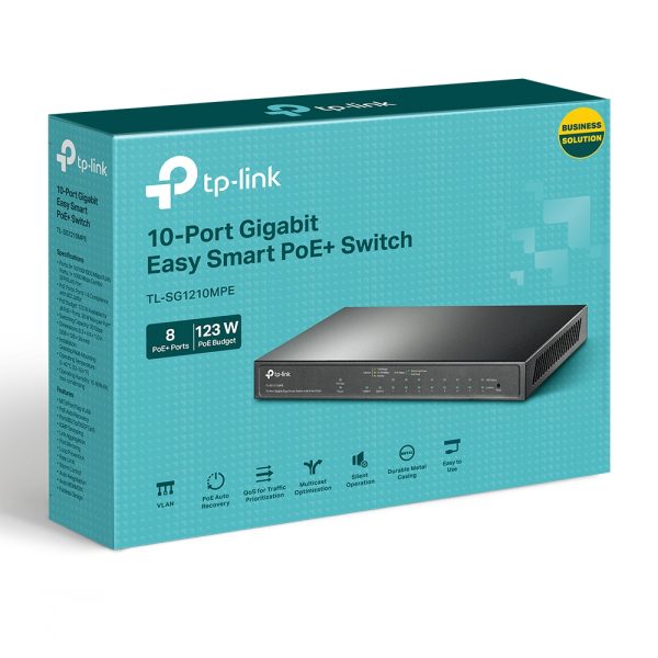 TP-LINK SWITCH 10-PORT GIGABIT EASY SMART WITH 8-PORT POE Infraestructura SAN Tp-link - Image 3