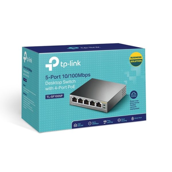 SWITCH DE ESCRITORIO DE 5 PTOS ETHERNET CON 4 PTOS POE SIN ADMI Switches / Hubs Tp-link - Image 4