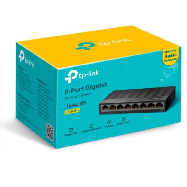 LITEWAVE 8-PORT GIGABIT DESKTOP SWITCH 8GIGABIT RJ45 PORTS DESKT Switches / Hubs Tp-link - Image 5